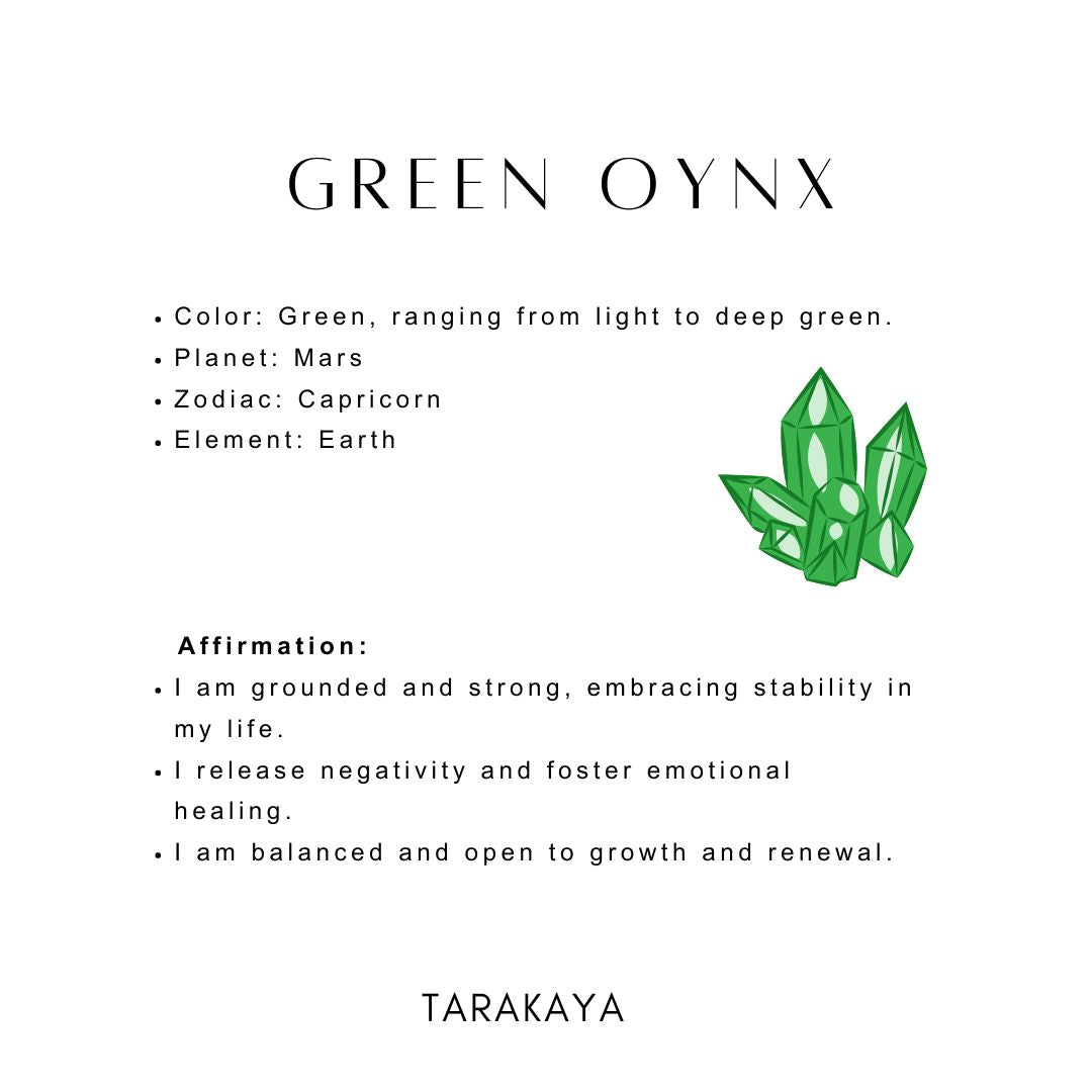 Green onyx for healing