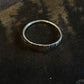 Tribal engraved silver band ring