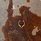 925 Sterling Silver Gold Vermeil Pink Cz Septum Clip ons