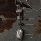 925 Sterling Silver Baroque Pearls, Aqua Chalcedony, Faux Turquoise Pendant