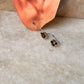 925 Sterling Silver Smokey Quartz Pear Hook Earrings