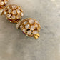 Antique Moissanite Polki Pink Kundan Statement Bracelet in 925 Sterling Silver