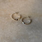 925 Sterling Silver Italian Twist Half Hoops