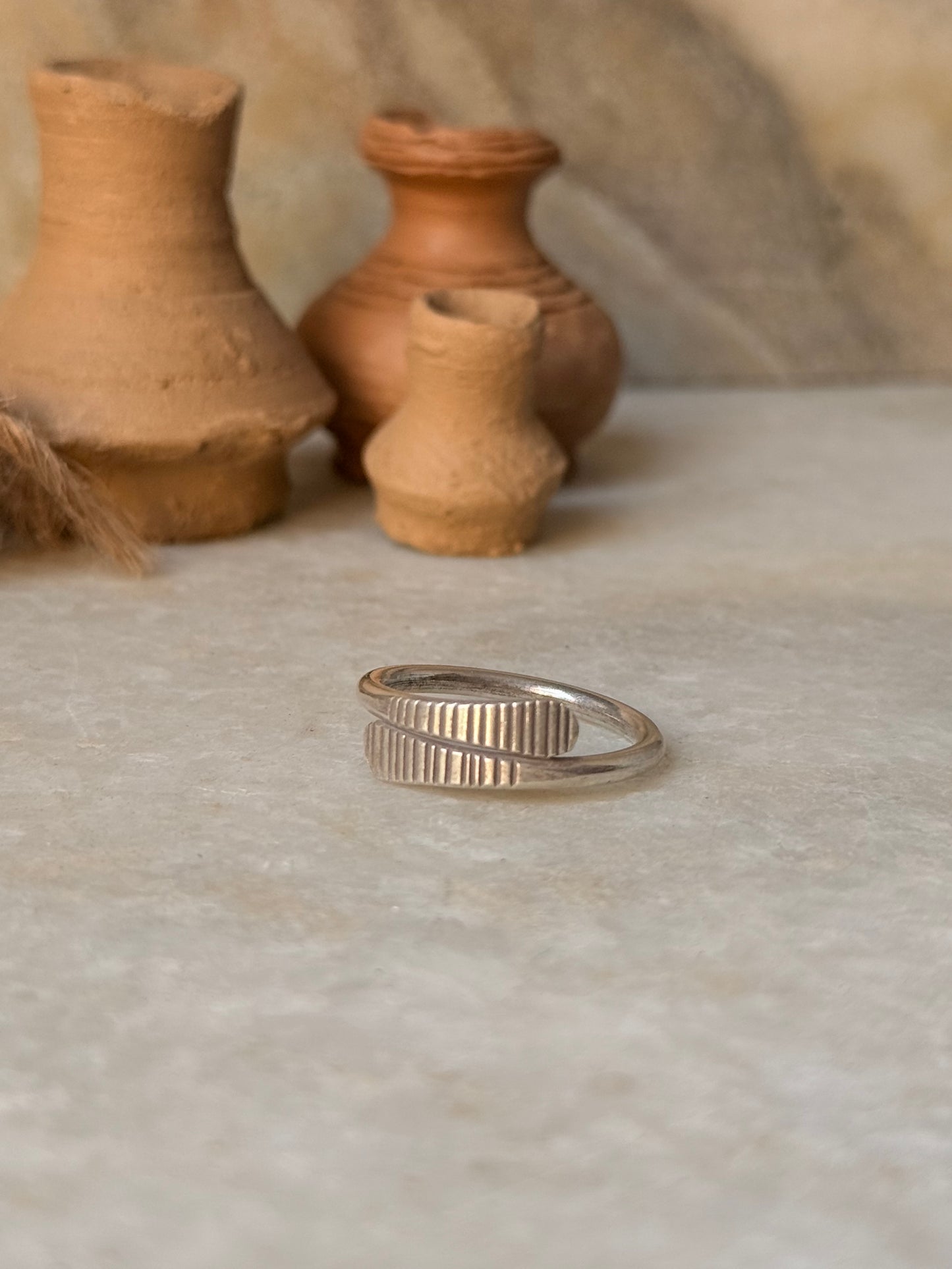 925 Sterling Silver Bohemian Hill Tribe Handcrafted Adjustable Ring