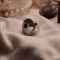 Unique Tree of Life chunky ring in sterling silver