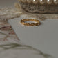Thin Gold Vermeil Link Ring for Layering