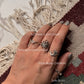 925 Sterling Silver Light shade Rose Quartz Plain Band Ring