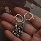 925 Sterling Silver Handcrafted Mandali Rawa Hoops Earrings