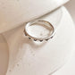 Chic Butterfly Engraving on Silver Band Ring