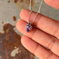 925 Sterling Silver Amethyst Round Pear Solitaire Necklace