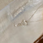 925 Sterling Silver Clear Quartz Butterfly, Clear Quartz Drop Handcrafted Necklace