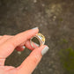 925 Sterling Silver Citrine Oval Statement Contemporary Ring