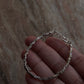 Bohemian Square Beads Handcrafted Stackable Sterling Silver 925 Bracelet