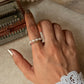 Natural Crystal Stretchy Fresh Water Pearls & Multi Tourmaline Rings