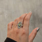 925 Sterling Silver Peridot Boho Ring