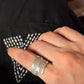 925 Sterling Silver Bohemian Hill Tribe Lavender Engraved Handcrafted Adjustable Ring