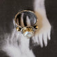 925 Sterling Silver Baroque Pearl Rustic Fusion Handcrafted Ring