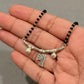 925 Sterling Silver Fish Sun Engraved Cylinder Beads  Handcrafted Hill Tribe-One of a Kind Boho Style Mangalsutra