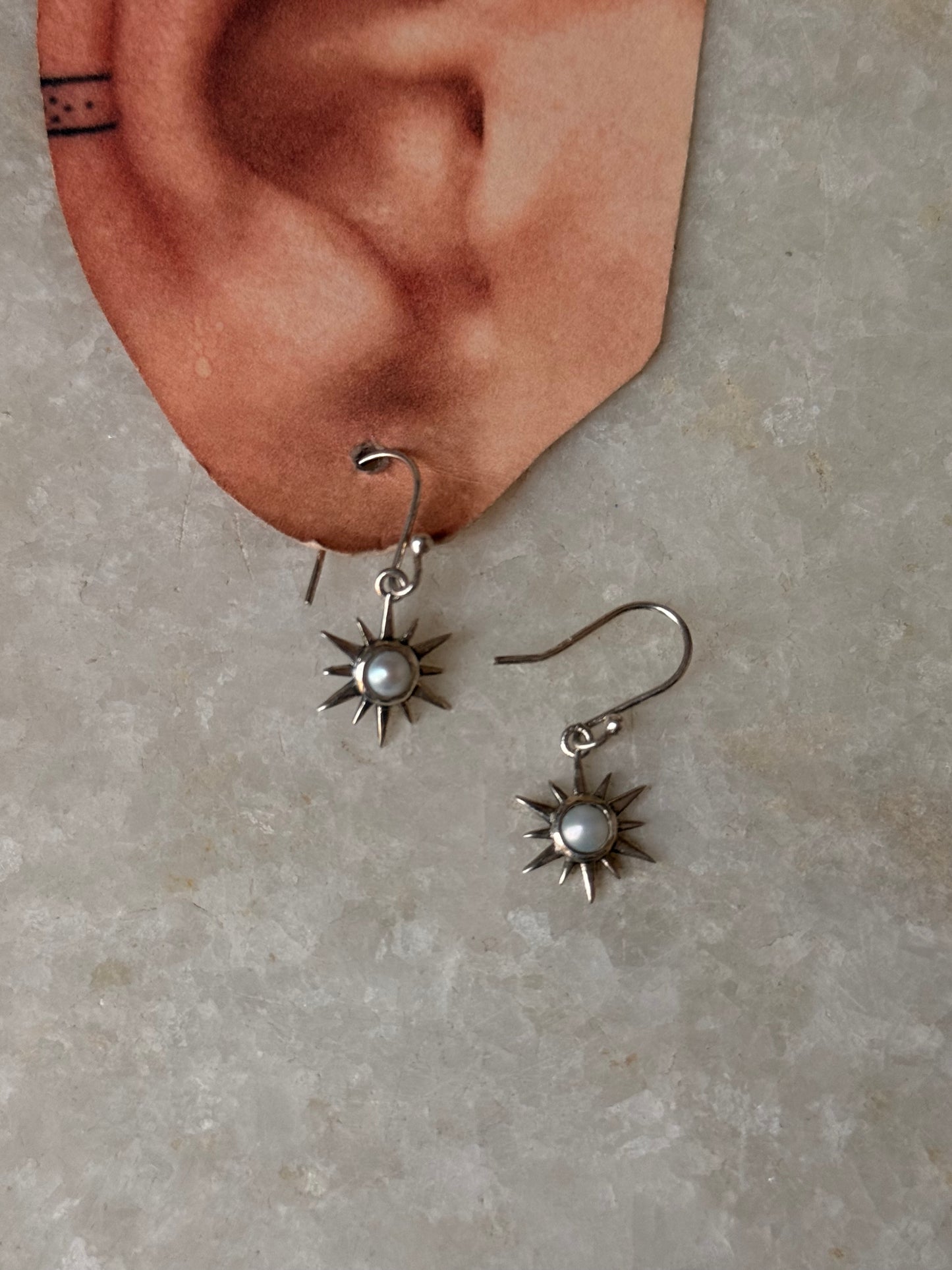 925 Sterling Silver Sunshine Pearl Earrings