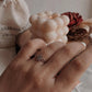 Sterling Silver Celtic Knot Ring with Karma Symbol