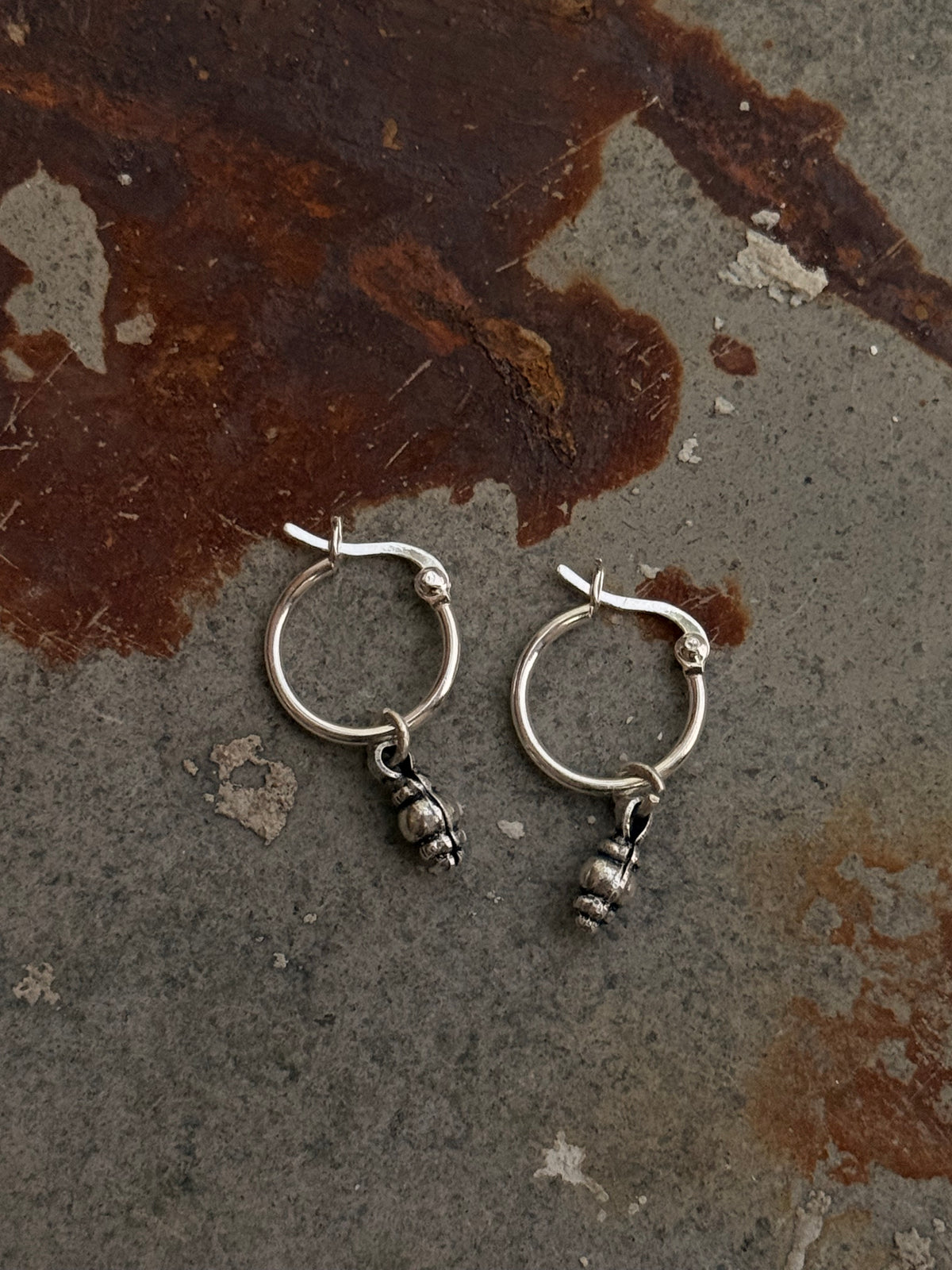 925 Sterling Silver Handcrafted Rawa Hoops Mandali Earrings