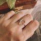 Organic and sophisticated antler silver ring with fine craftsmanship.