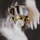 925 Sterling Silver Baroque Pearl Rustic Fusion Handcrafted Ring