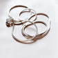 Charming flat snake silver chain with a smooth and glossy finish