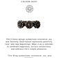 925 Sterling Silver 3 Daises Boho Ring