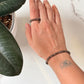 Natural Crystal Smokey Quartz 4mm Stretchy Ring & Bracelet