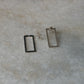 925 Sterling Silver Chunky Italian 2 in 1 Rectangular Statement Studs