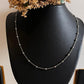 Sterling silver satellite chain with dot accents