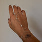 925 Sterling Silver Pretty Butterfly & Star Charms Handcrafted Hand Chain
