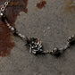 925 Sterling Silver Divine Lotus Ball Oxidised Finish Anklet