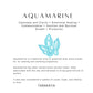 Aquamarine gemstone for creative look