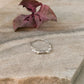 925 Sterling Silver Clear Quartz Sun Engraved Silver Bead Wire Wrapped Handcrafted Ring
