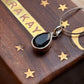 925 Sterling Silver Black Onyx Pear Unisex Pendant