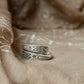 925 Sterling Silver Bohemian Hill Tribe Handcrafted Spirit Trail Adjustable Ring