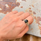 925 Sterling Silver Black Onyx Cuban Link Band Unisex  Ring