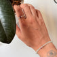 Natural Crystal Fluorite 4mm Stretchy Rings & Bracelet