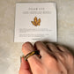 Natural Crystal Tiger Eye Band Ring