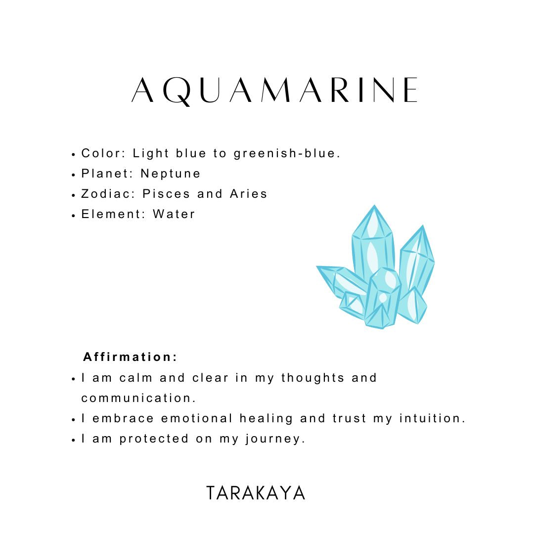 Aquamarine gemstone for creative look