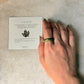 Natural Crystal Unakite Band Ring