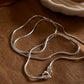 Classic sterling silver snake chain with flexible design