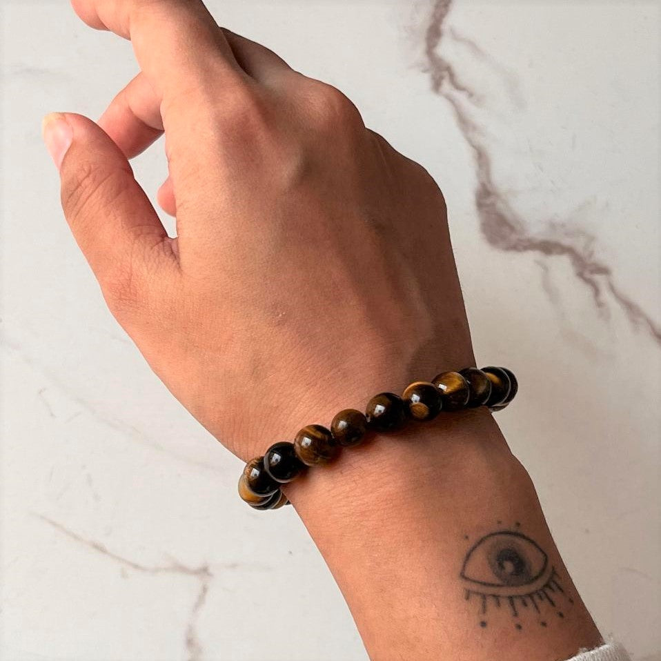  Natural Tiger's Eye Bracelet 8MM