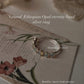 Natural Ethiopian Opal Eternity Band Ring in Sterling Silver