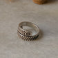 925 Sterling Silver Bohemian Hill Tribe Handcrafted Adjustable Ring