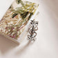 Vines and leaf sterling silver ring