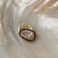 Natural Crystal Stretchy Smokey Quartz 2mm & Fresh Water Pearl Rings