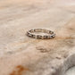 925 silver ring with interlocking chain style